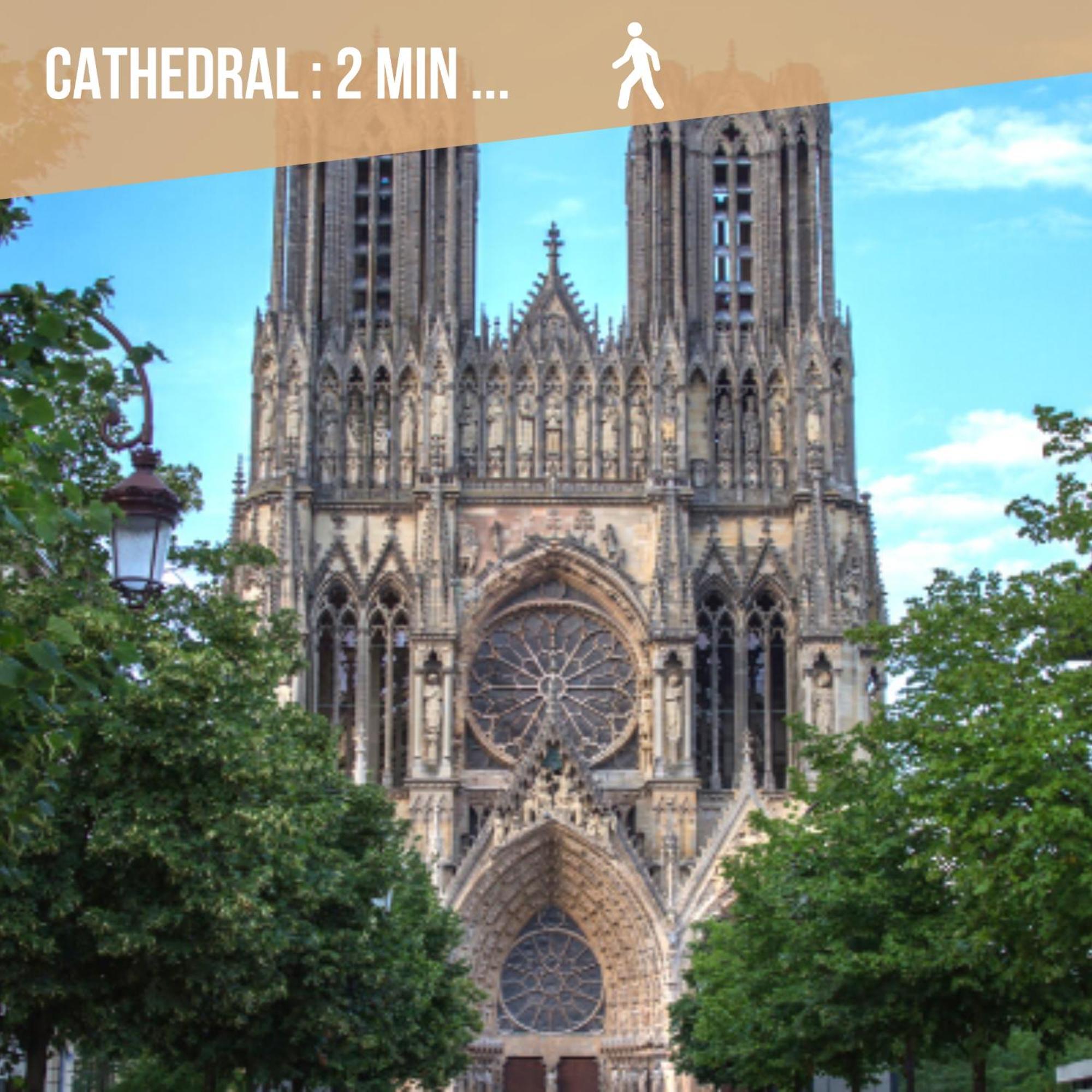 Le Royal - Cathedral - Center Lägenhet Reims Exteriör bild